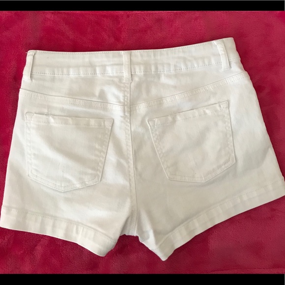 SO Jeans Shorts Size 5 White Denim Shorties - Picture 2 of 3